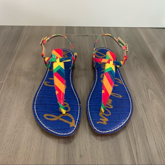 NIB Sam Edelman Gigi Rainbow Sandals, 7.5 - Picture 4 of 7